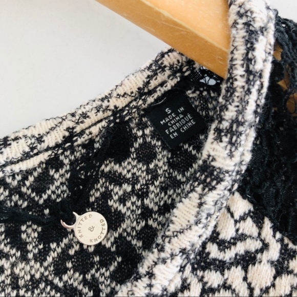 Anthropologie Knitted & Knotted Jacquard Top - Picture 6 of 7